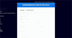 Desktop Screenshot of domainmaven.com