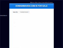 Tablet Screenshot of domainmaven.com
